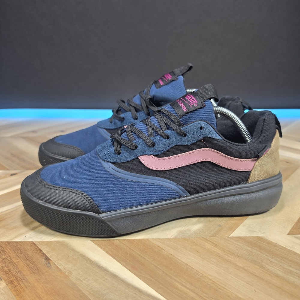 VANS UltraRange Gibraltar Sea Blue Ebony Blackβ Pink Mens Skate Shoes Size 10 - Picture 2 of 13